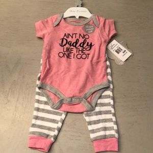 6 mos Onesie and Pants Set.